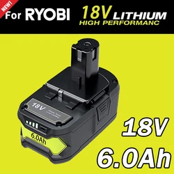 Ryobi-リチウムイオン電動工具,18 vバッテリー,p108,18 v,1 plus,p104,p107,rb18l50,rb18l20,p108,6ah