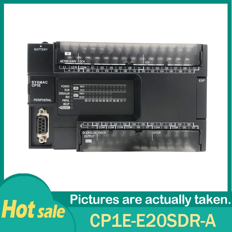 New Original CP1E-E20SDR-A PLC CPU AC100-240V Input 12 Point Relay Output