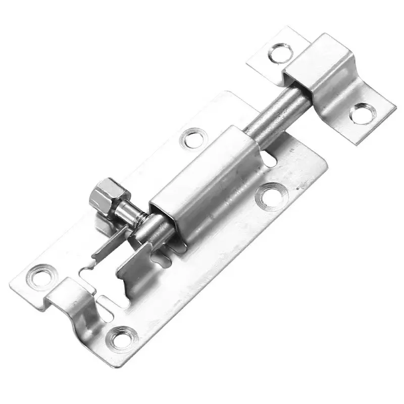 Stainless Steel Thickened Open-Fit Latch Door Bolt Bathroom Wooden Doors and Windows Anti-Theft Latch Lock Chinese Side Latch