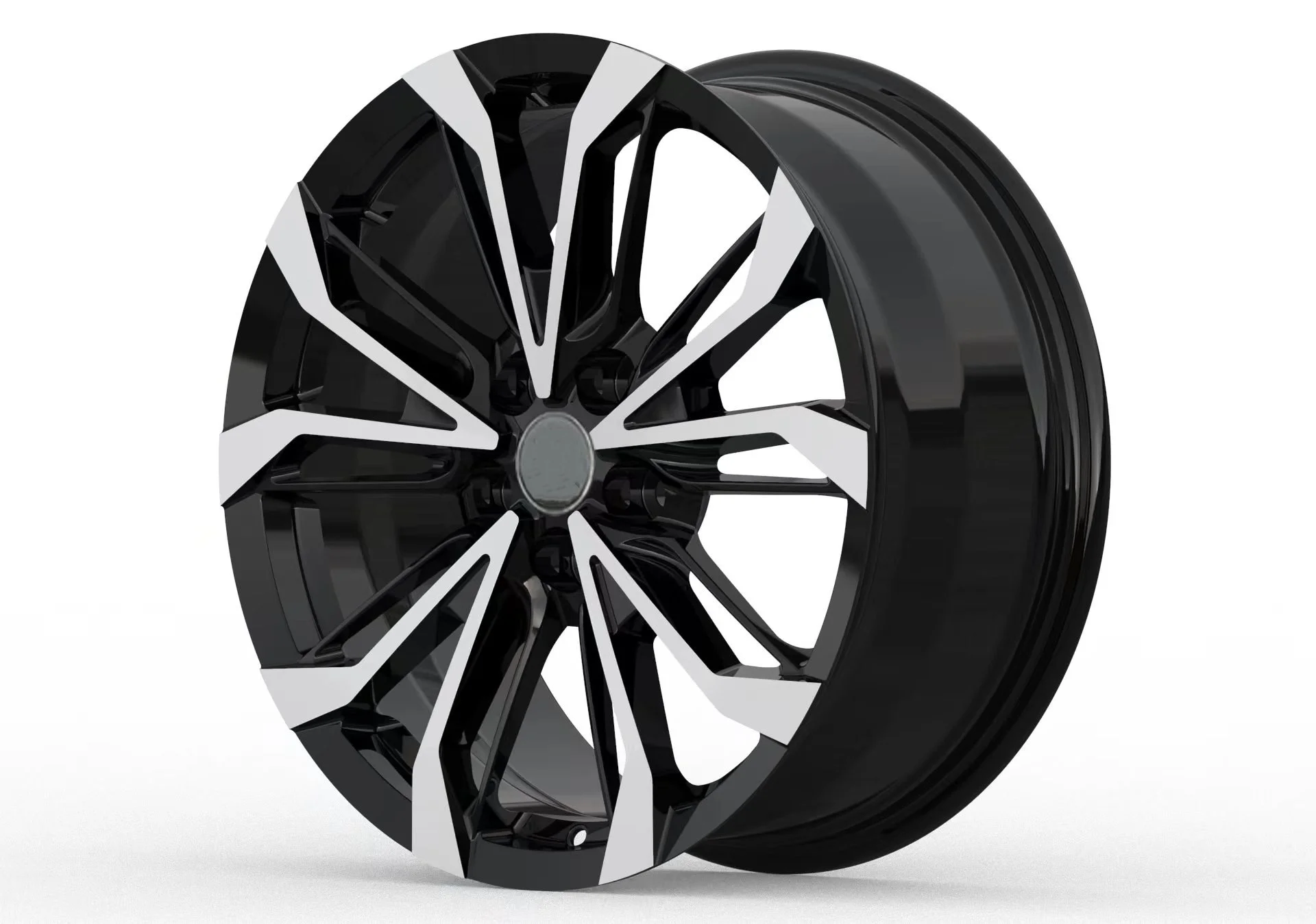 Black Machine Surface 18x8.0 Forged Wheels Customization 5x114.3 Aluminum Alloy Passenger Car Wheels For Alp