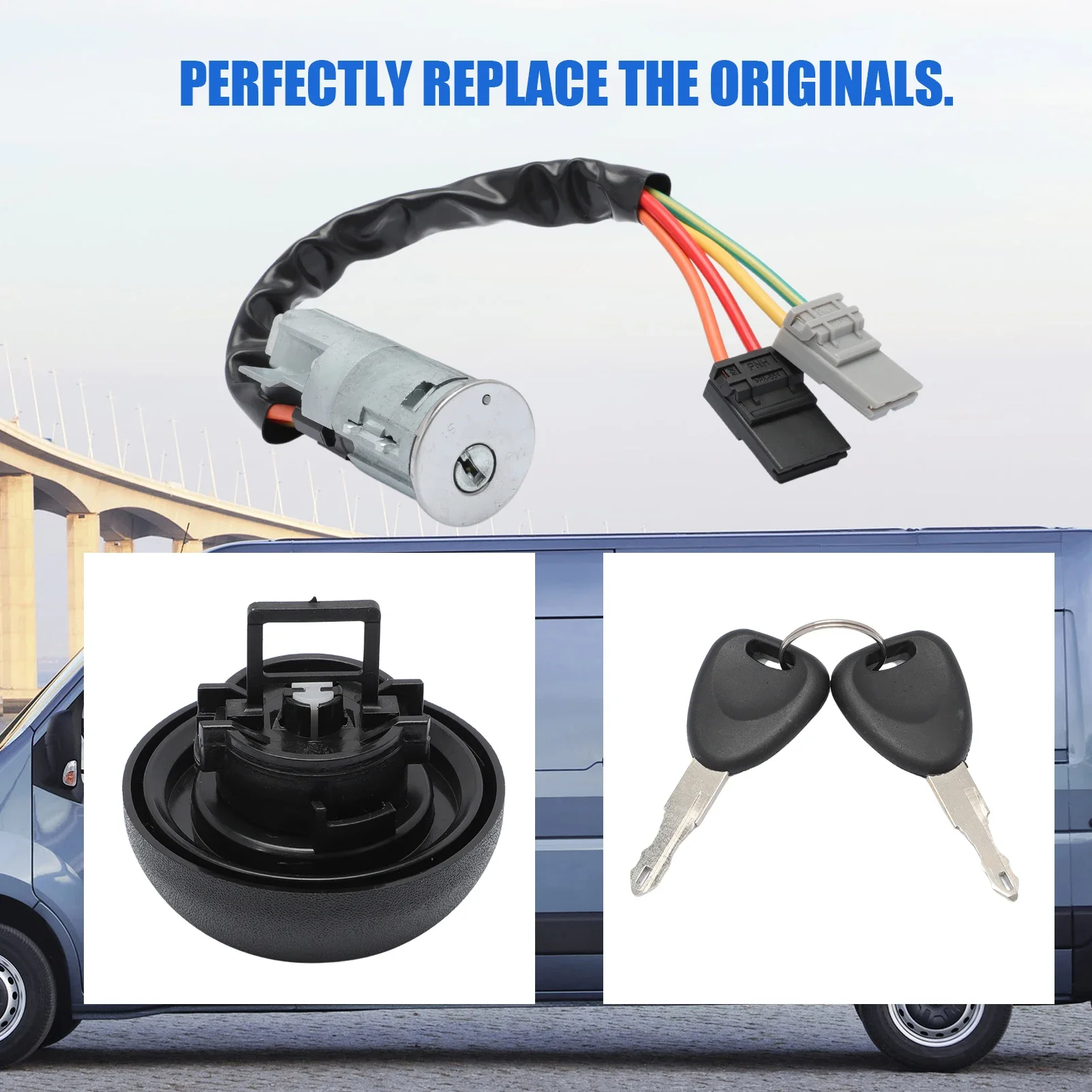Car Ignition Steering Switch Barrel Lock For Renault Laguna I Master II Mascott Trafic Clio R21 7701471591 7701475696
