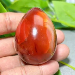 Carnelian Egg Agate Crystal Natural Stone Quartz Home Decoration Minerals Reiki Craft Energy Love Healing Meditation