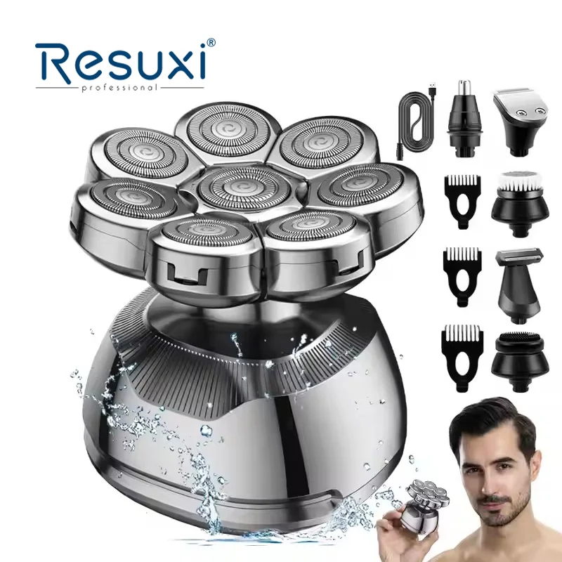 

Resuxi LK-8810 Электрическая бритва-триммер 8D Bald Портативная бритва для волос Бритва для тела для мужчин