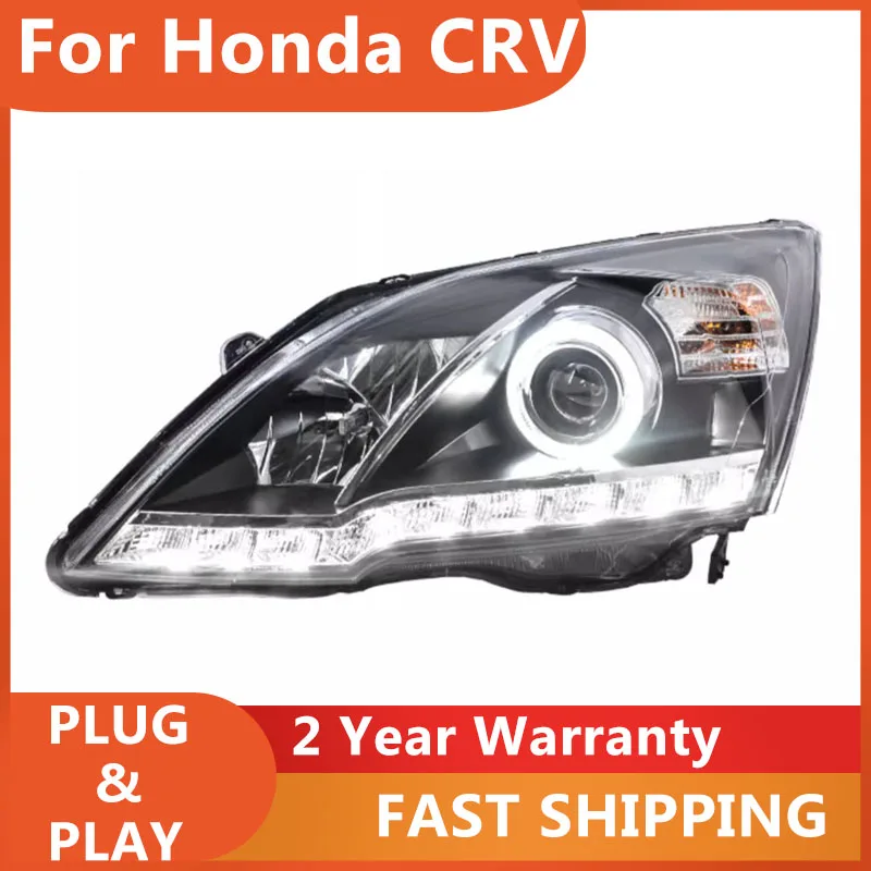 

KOWELL автомобильный Стайлинг для фар Honda CRV 2007-2011 для CRV фара DRL указатель поворота ближний свет линза проектора