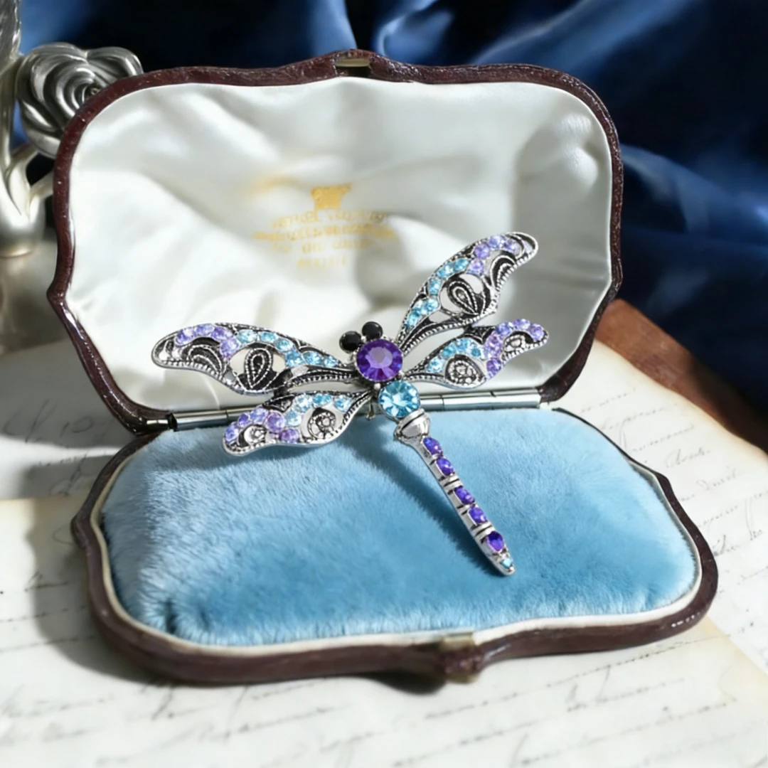 Broche de Diseño de Libélula Barroca de Lujo para Hombres y Mujeres, Accesorios de Joyería, Regalo para Parejas en Bodas y Fiestas