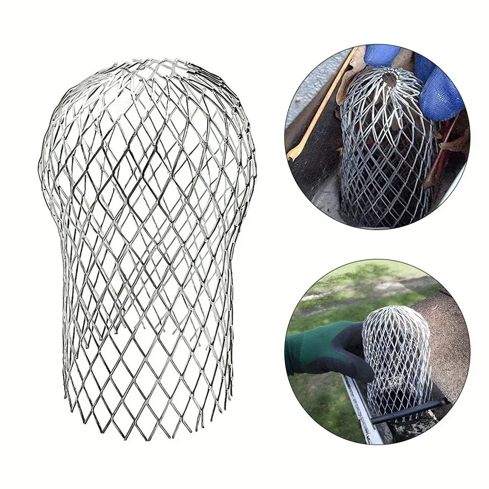 

Roof Gutter Protection Filter 3Inch Net Expanded Filter Downspouts Prevents Leaf Clogging Strainer Pipes Cleaner Accessories