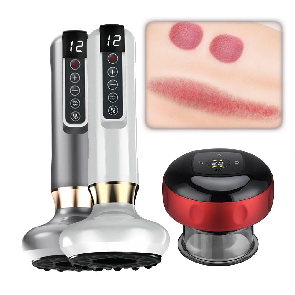 Chinese Smart Medical Cupping Electric Suction Beauty Body Cellulite Massager for Back Scraping Home Handheld Vacuum Guasha Jars