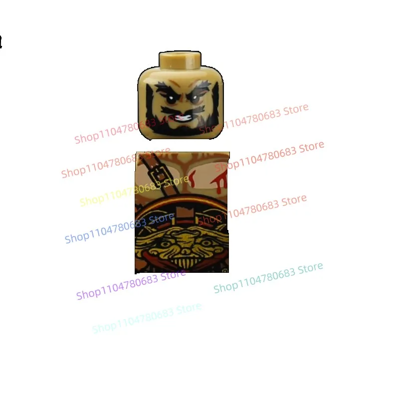Building Blocks Three Kingdoms Five Tiger Generals Mini Action Figure Assembly Model Display Anime Cartoon Decorative Toy Gift