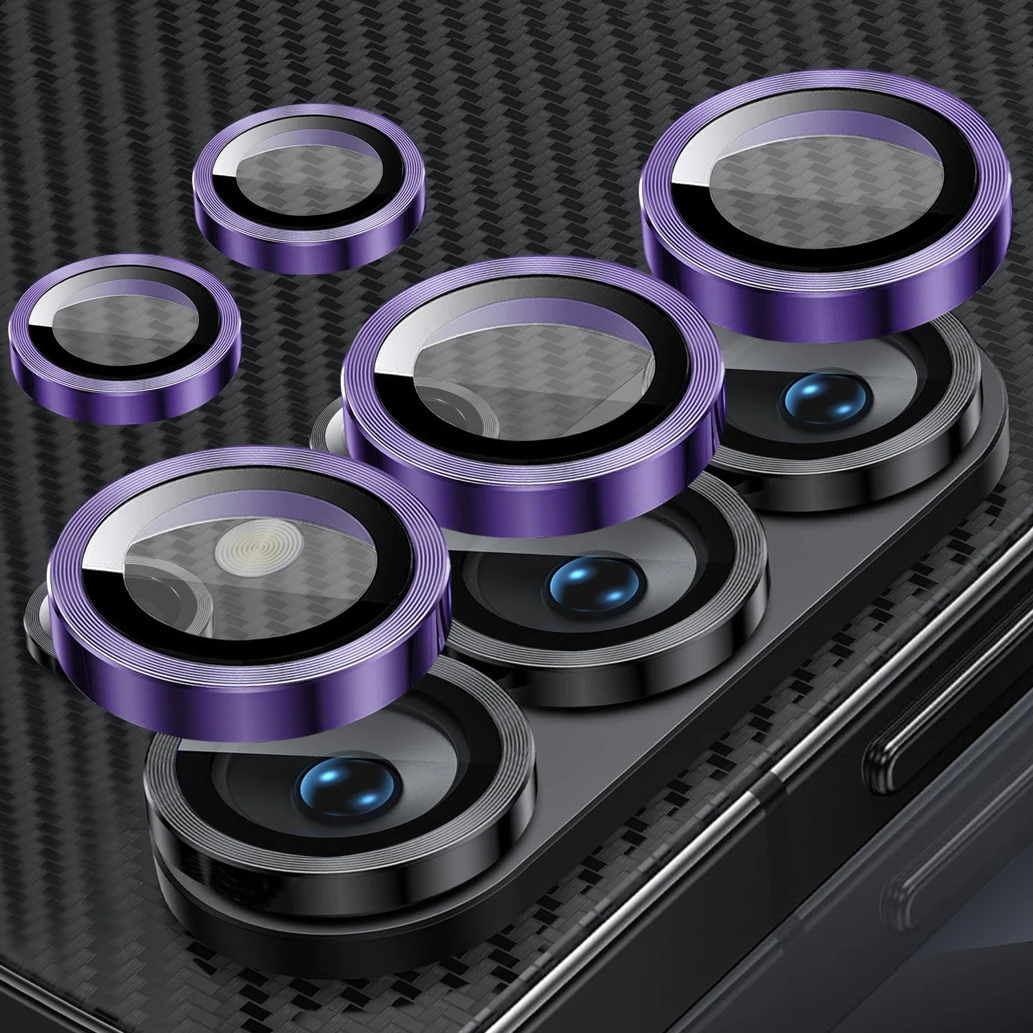 Metal Individual Camera Lens Protector for Samsung Galaxy S26 S25 Ultra S24 S23 Plus S26+ S26Ultra Tempered Camera Screen Cover