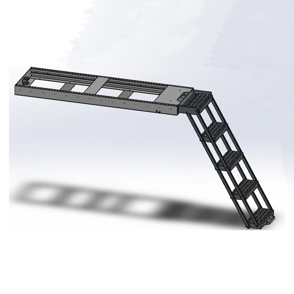 سلم قابل للسحب بعجلة القيادة 6 × 4 مخصص لمركبة الإنقاذ مباشرة من المصنع #3