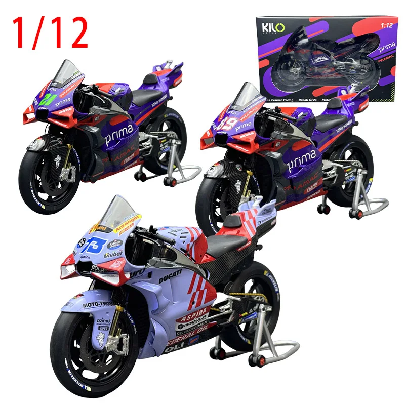 Литая под давлением модель автомобиля 1/12 мотоцикл Ducati GP24 GP23 сплав мото игровые транспортные средства игрушки для мальчиков оригинальная коробка