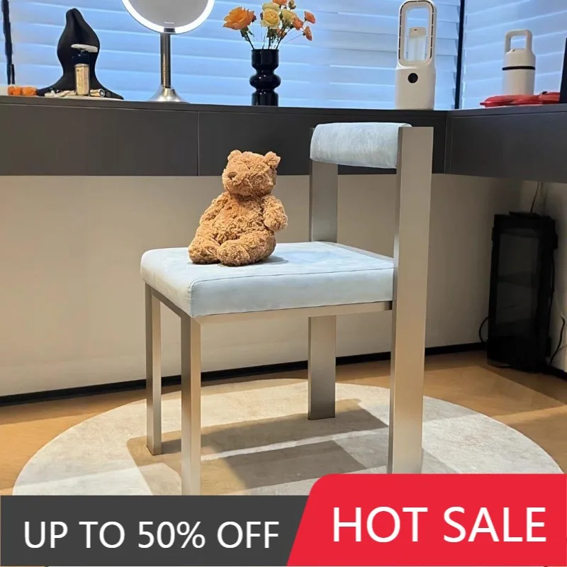 Modern Dining Chair Minimalist Stainless Steel Frame Chair Velvet Cushion Living Room Chairs Nordic Home Dining Room Furniture