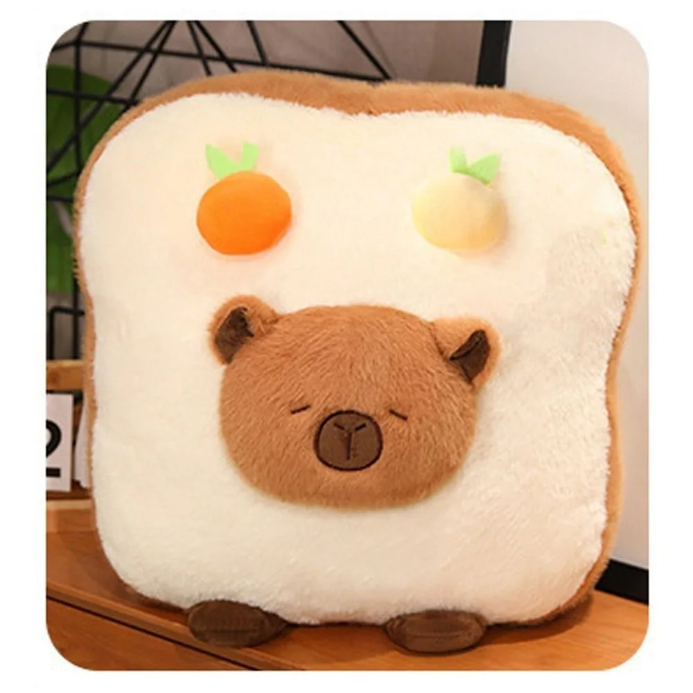 

Soft 20~36CM Capybara Pillow Hamburger Toast Hamburger Capybara French Fries Cartoon Animals