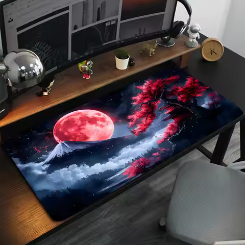 Gaming Mousepad Keyboard Gamer Rubbe office stitched edge keyboard desk mat washable non-slip Keyboard Mousepad Long Desk Pads