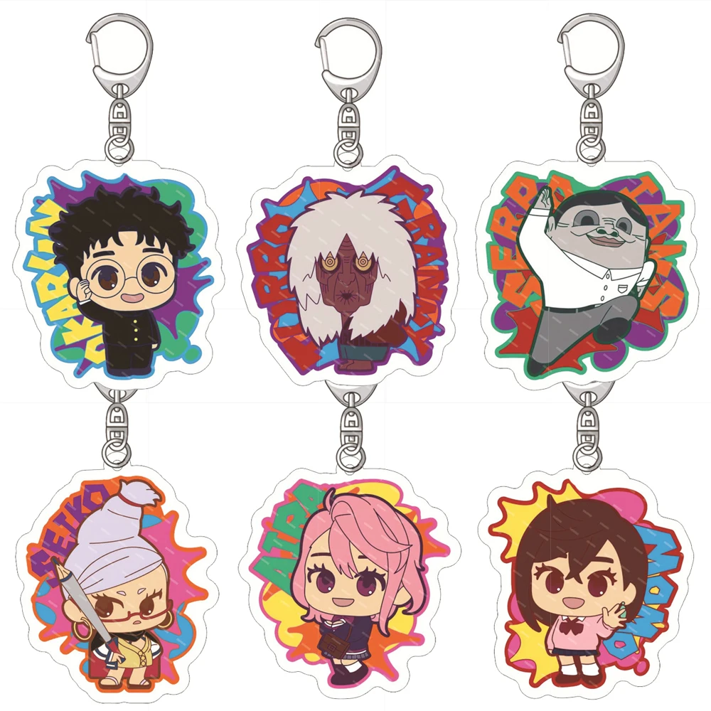 New Anime Dandadan Momocute Acrylic Keychain Figure Miko Cartoon Bag Pendant Key Chain Jewelry Accessories For Fans Xmas Gifts