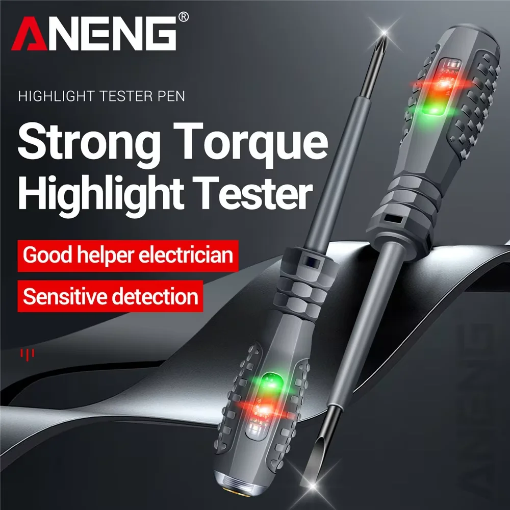 

Screwdriver Electric Tester Pen ANENG B05 Word/cross Multi-functional Household Screwdriver with Indicator Electrician Tools