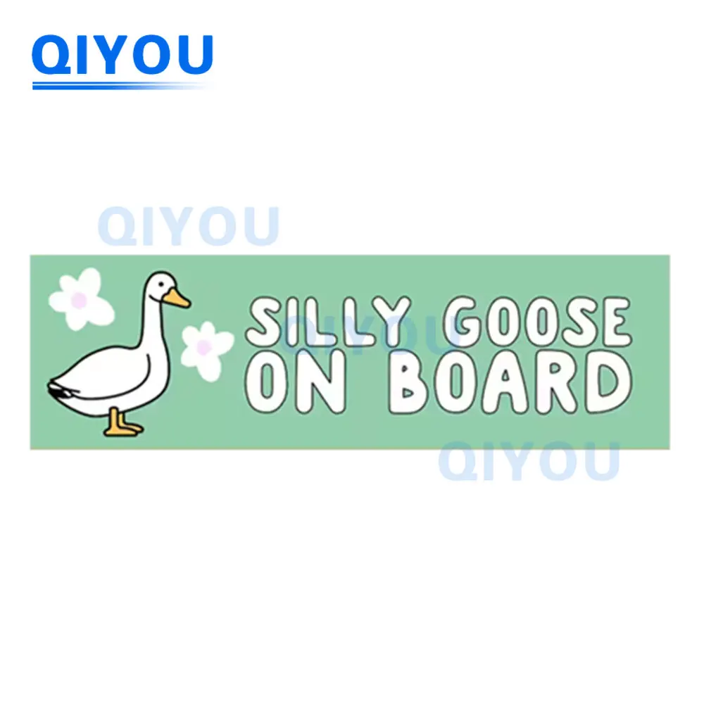 Personalized Body Decoration Silly Goose on Board Car Stickers PVC Decal Used for Car Body Windshield Pull Rod Boxes Laptops