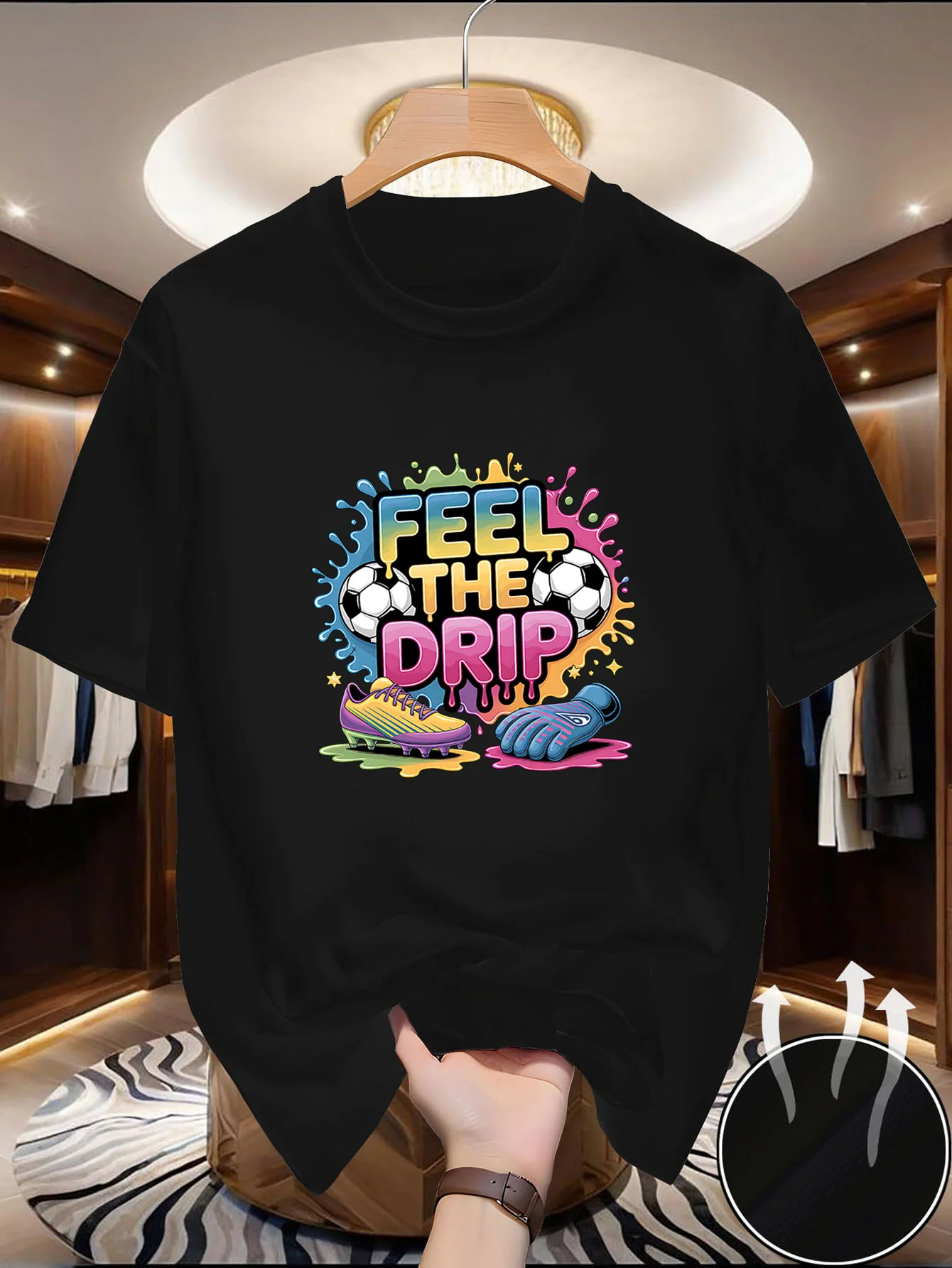 Single Men'S Top Crew Neck Short-Sleeved T-Shirt, Fashionable Item, for Sports Lovers, for The Whole Season, High Softness, Dive