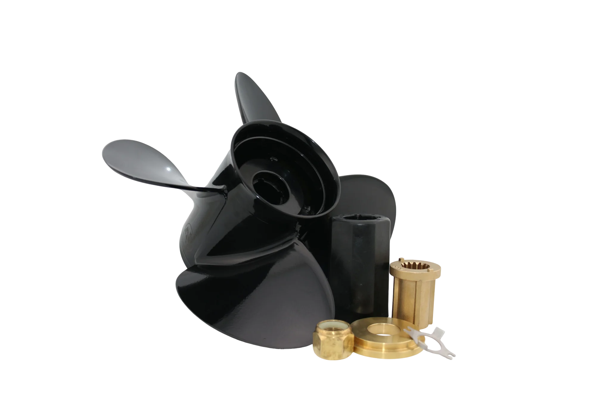 48-8M8026590 Captain Aluminum Boat Propeller 4 Blades 13x17 Fit Mercury Outboard Engine 40-140HP 15 Teech Pressed-In Hub
