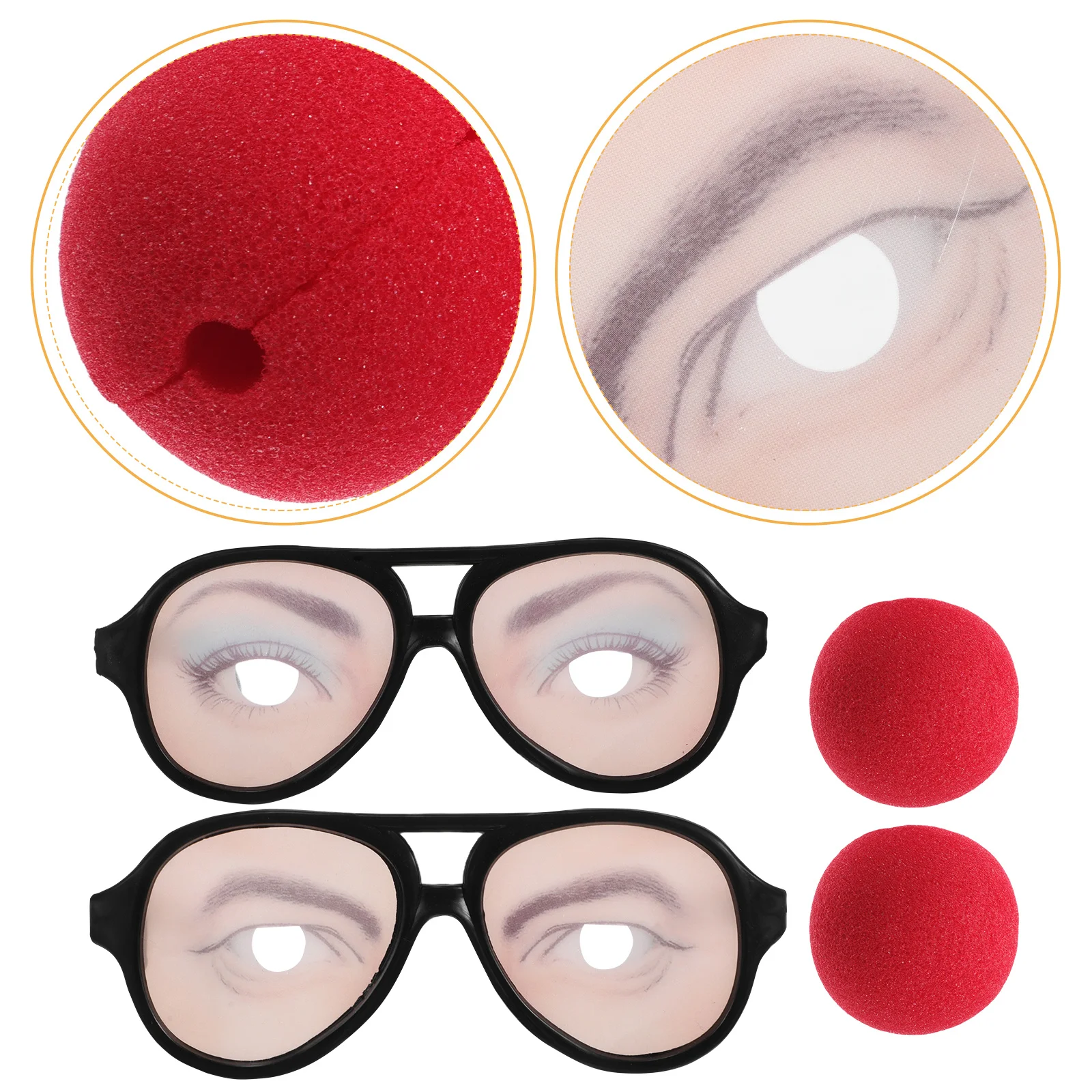 

2 шт. забавные очки для розыгрышей, очки с безумным рисунком для взрослых, для Хэллоуина, карнавала, костюмированных вечеринок, рейв-вечеринок