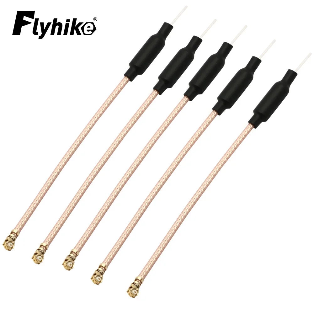 5pcs 5.8G 3DB UFL IPEX Omni Directional 65mm Brass Soft FPV Antenna RG178 for RC FPV Racing Freestyle Tinywhoop Drones DIY Parts