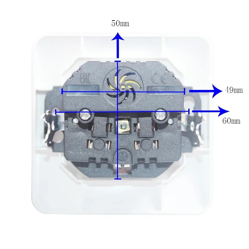 Cargador de pared USB con doble puerto, toma de corriente de 5V, 2A, color blanco, alta calidad, enchufe de pared LB-01