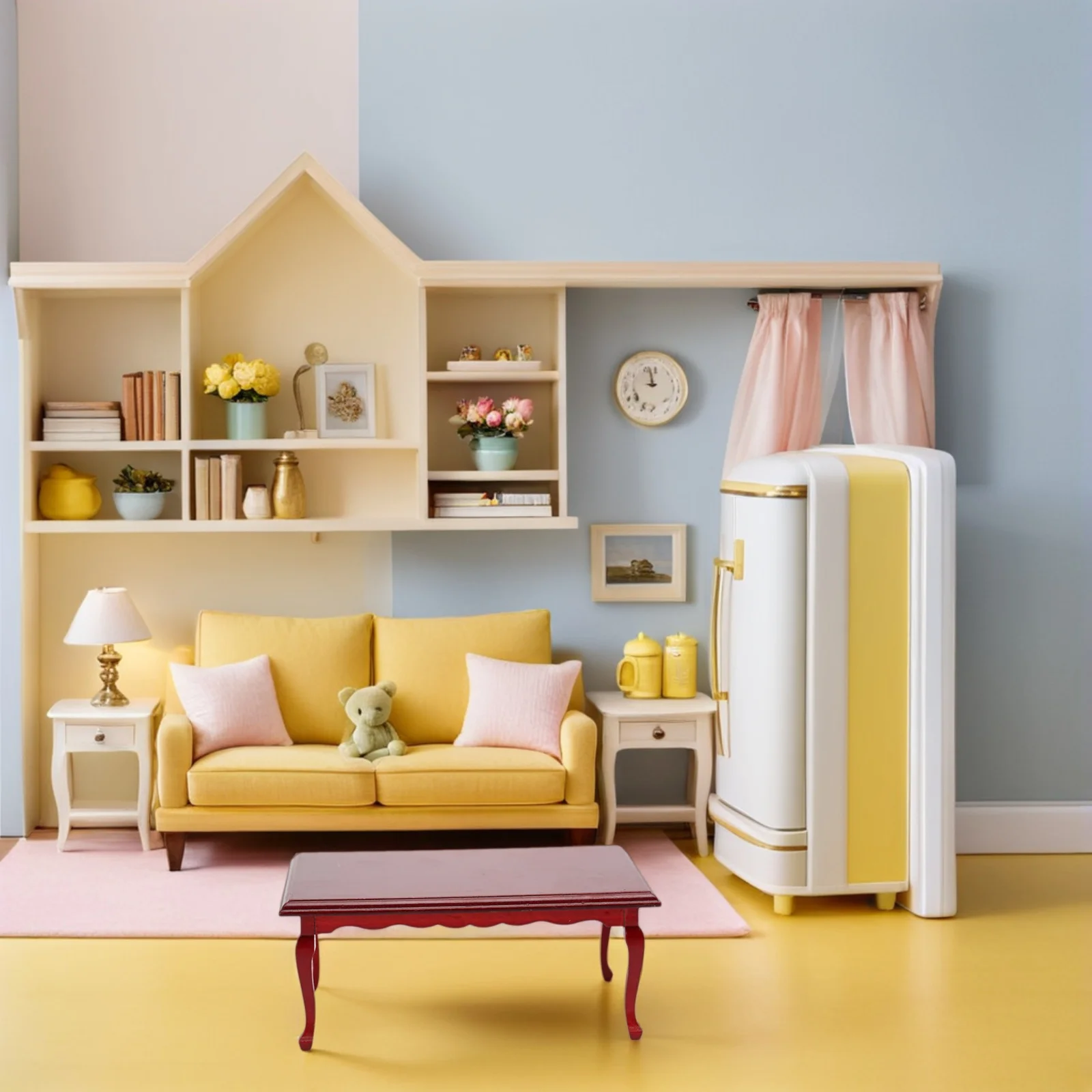 

1Set Mini Wooden 112 Scale Chair Table Set Dollhouse Furniture Tiny House Decoration Accessories Mini Furniture