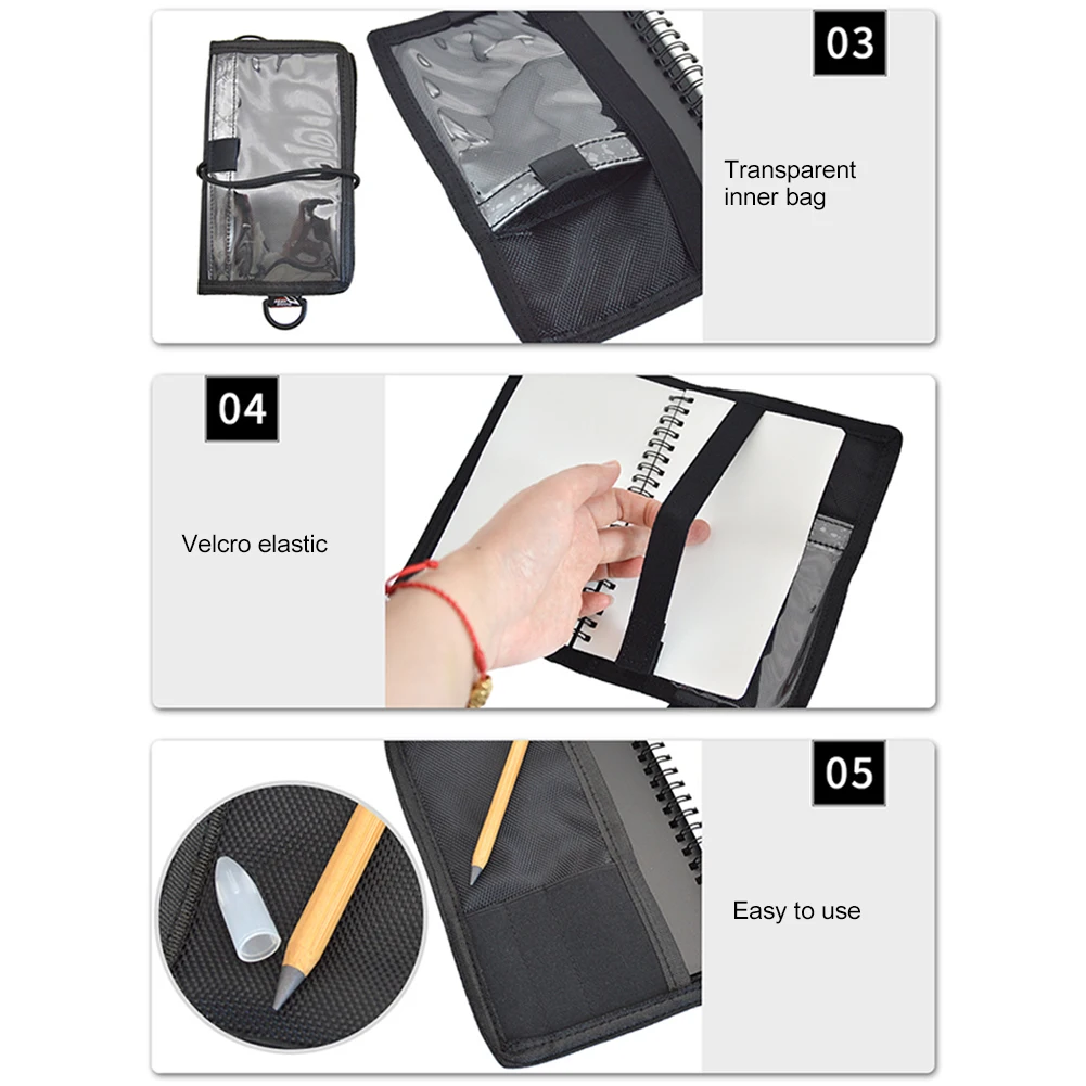 Underwater Notebook Waterproof Wet Notes Notepad Multifunctional Dive Writing Slate Board PU Coating for Scuba Diving Snorkeling