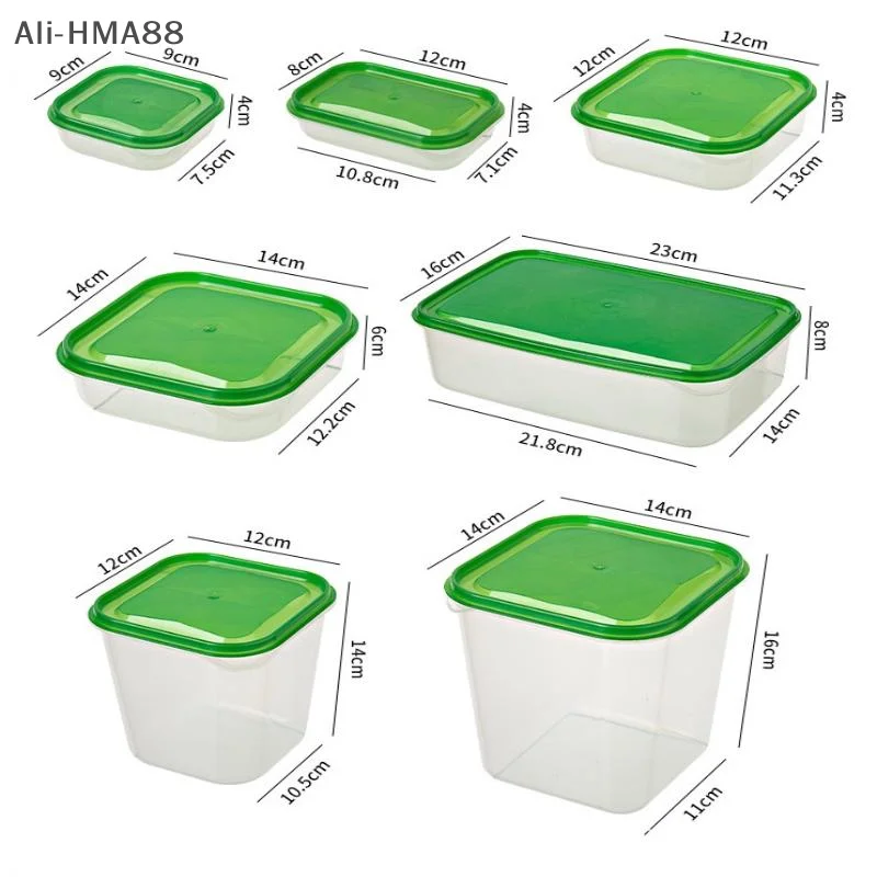 

[HMA88]17Pcs/Pack 2025 New Kitchen Refrigerator Fresh- Keeping Food Container Storage Box Plastic Packaging Microwave Lunch Box