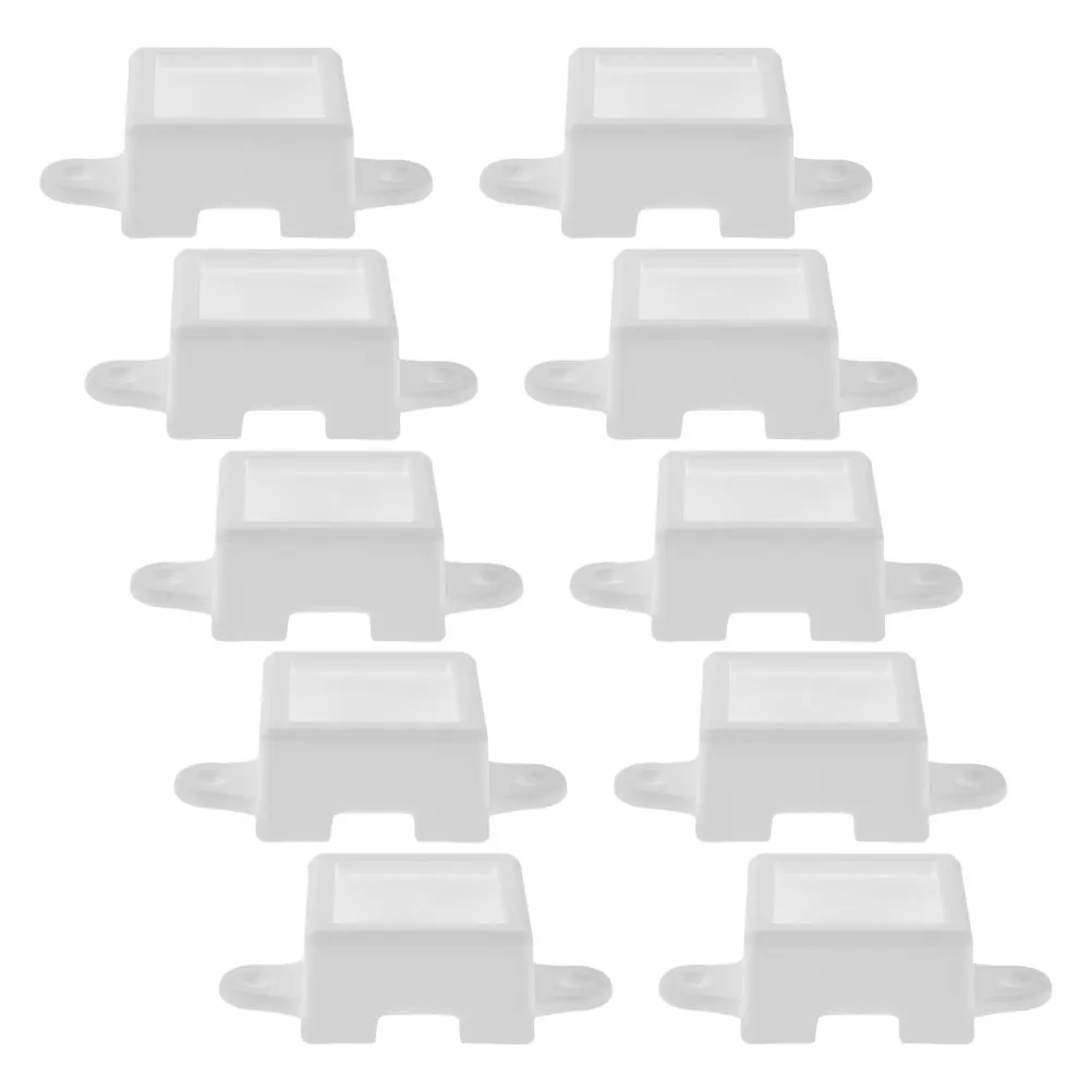 

10Pcs Waterproof Outdoor LED Light Mounting Brackets Heavy Duty Plastic LED Strip Light Clips Fixing Clamps for Garden Patio