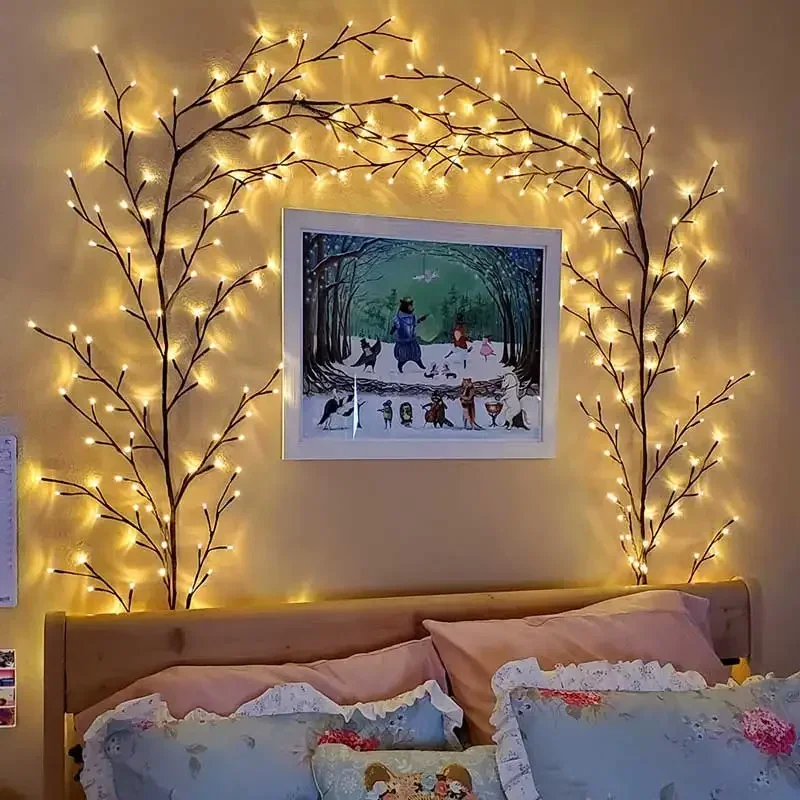 

LEDs Lighted Vine Tree for Home Bendable Branch Lights Indoor Willow Tree Lights for Christmas Valentine's Day Party Wall