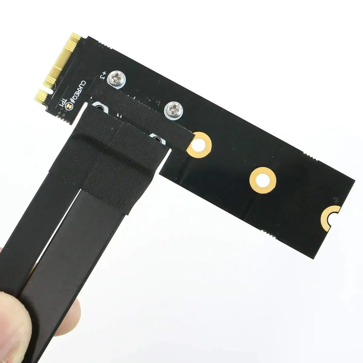 M.2 NVMe M KEY for STX Motherboard Graphics Extension Converter Adapter Cable For PCIE 3.0 X16 M2 To 90 Degree Right Angle 16x