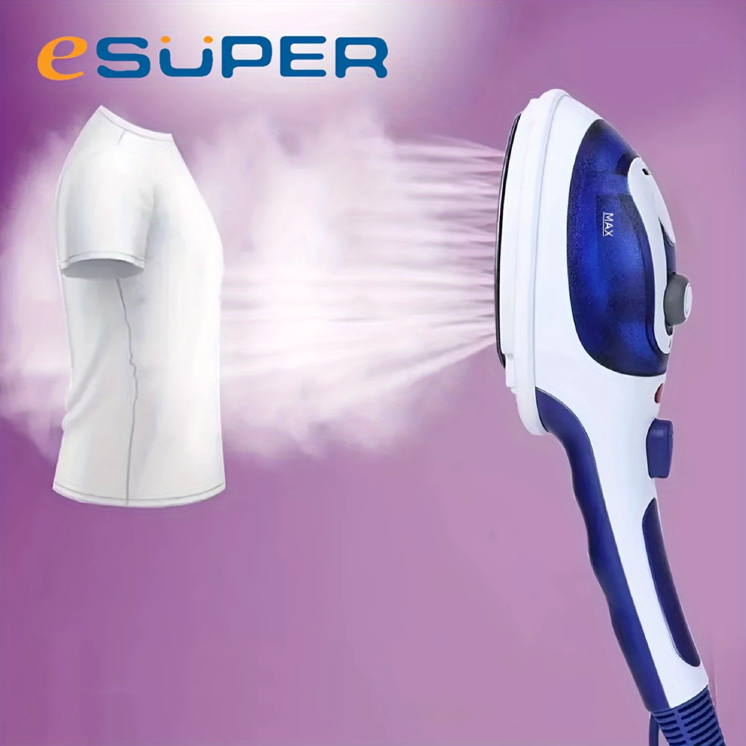 

Compact 800W Travel Iron & Handheld Garment Steamer – Adjustable Temp, High-Pressure, Portable Fabric Care, Plug