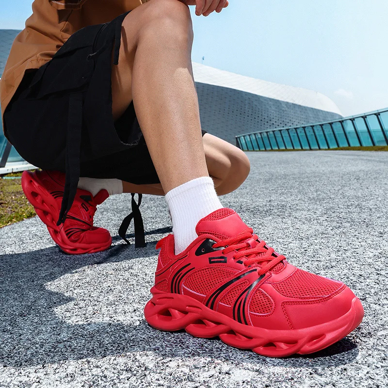 

Spring New Men'S Low Cut Fashionable Sports Shoes Outdoor Lightweight And Breathable Casual Shoes Creative Design Walking Shoes
