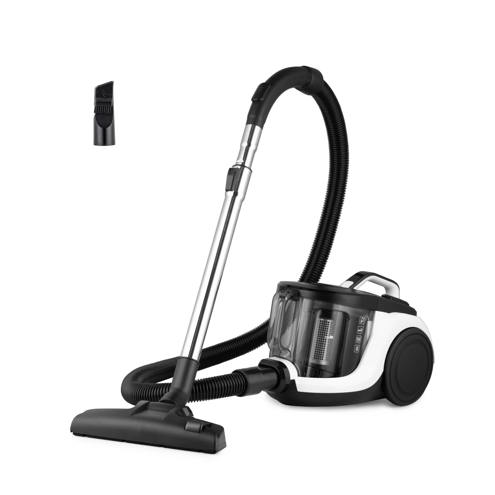 EUREKA 1800W Vacuum Cleaner 23Kpa, 2.2L Dust Cup Canister Bagless Vacuum Cleaner Washable Fliter, Mini Apollo, White