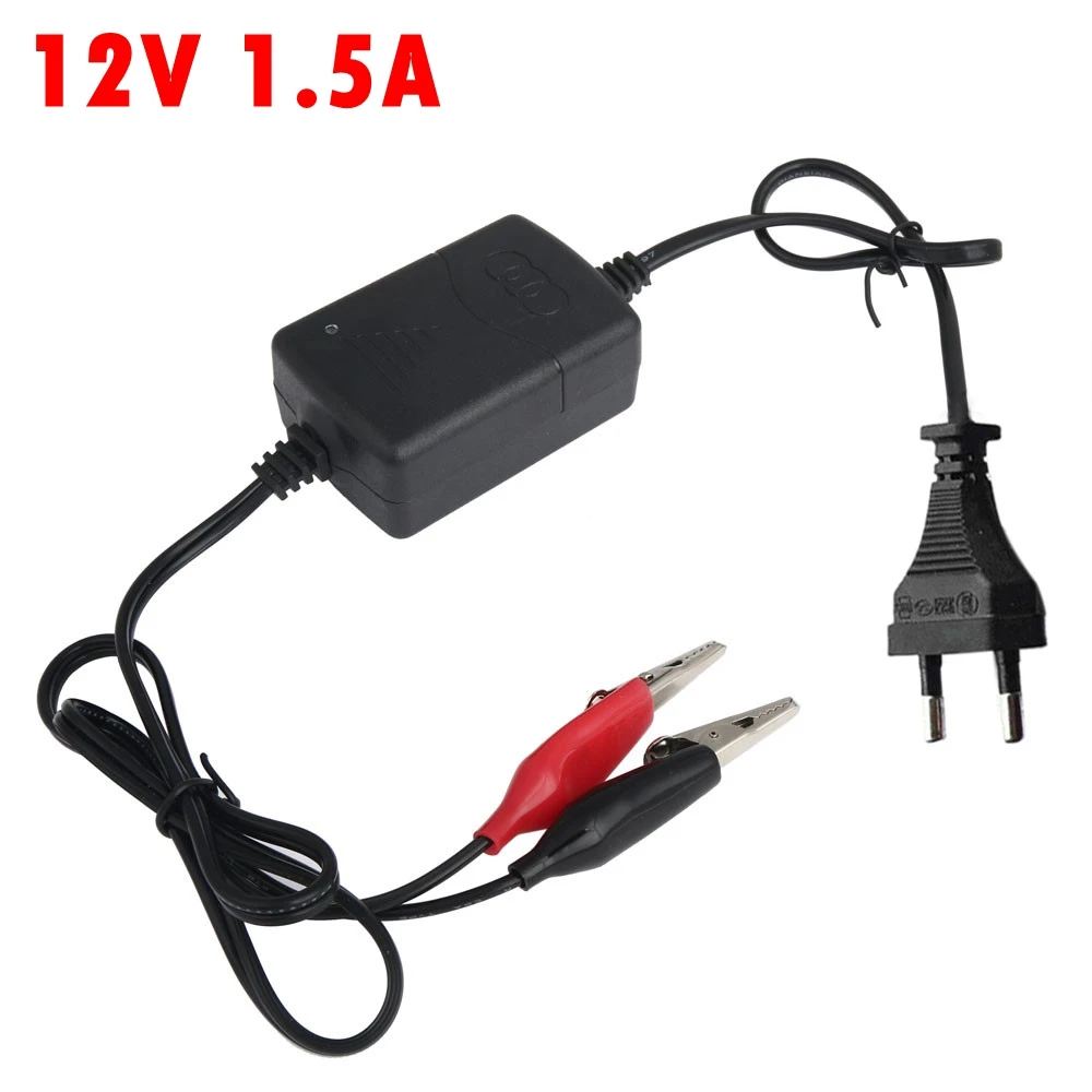 12V 1.5A ładowarka motocyklowa inteligentna zabawka samochód Adapter do ładowania elektroenergetyczna UE do ładowania żelu AGM akumulator