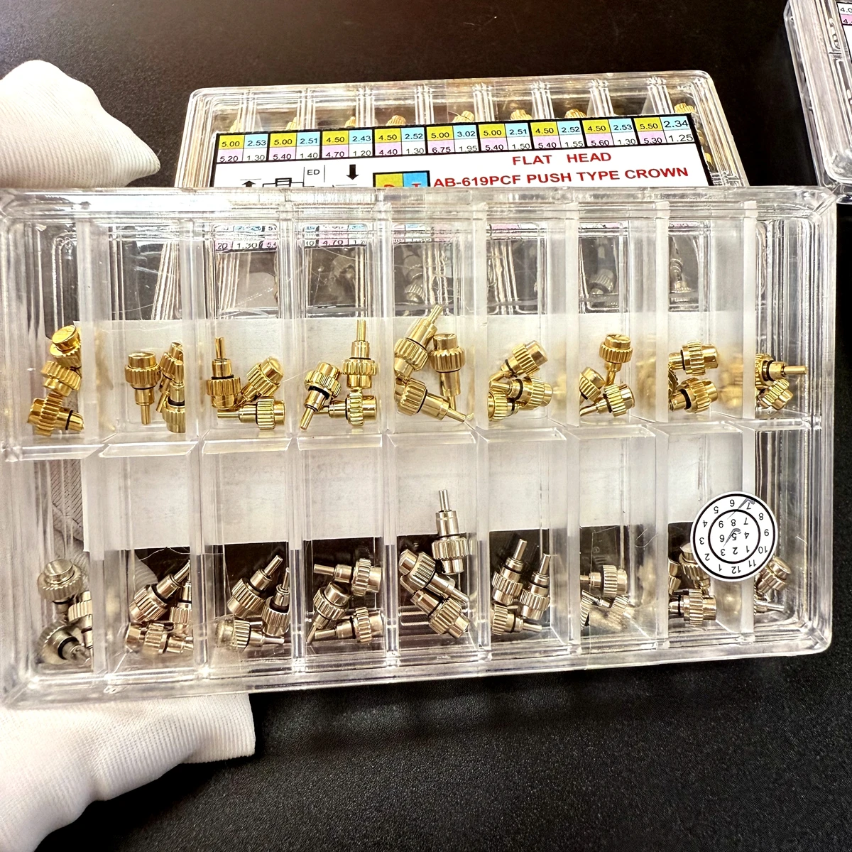 

Stainless Steel Gold and Silver Classical Pusher Drive in Type Button/Watch Pusher Watch Repair parts