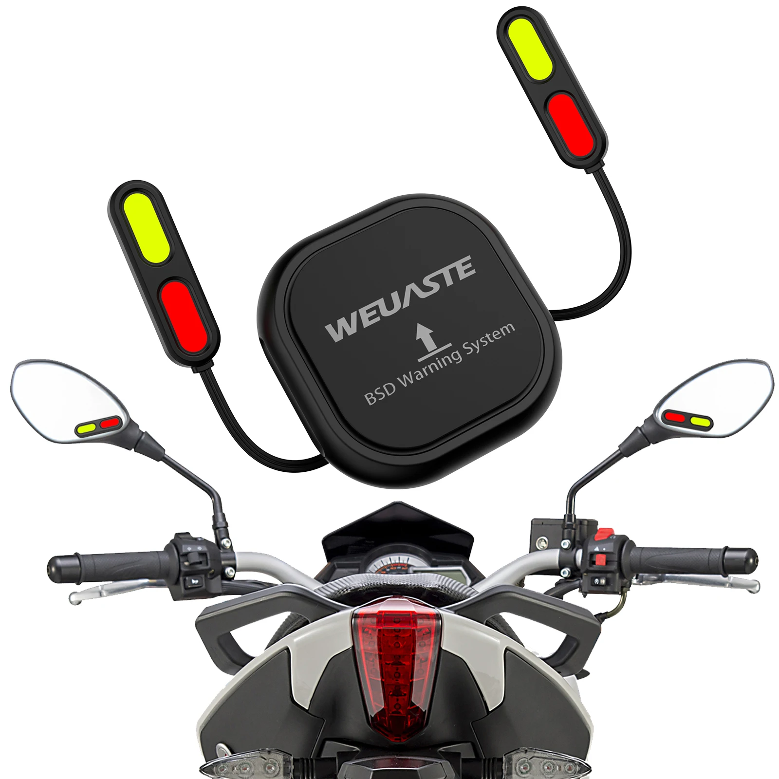Motorcycle 24GHz BSD Radar Safety Kit Blind Spot Monitor & Lane Change Alarm IP67 Waterproof Moto Warning System Accesorios Moto