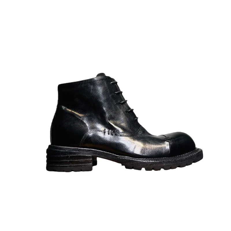 Premium Cowhide Leather Boots, Comfortable Horsehide Boots for Business, Outdoor & Hiking Crafted with Premium Cowhide  AJ3102