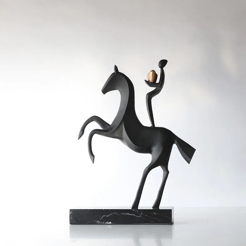 

Modern simple horse ornaments, home furnishing, living room porch TV cabinet, office figure ornaments, money immediately