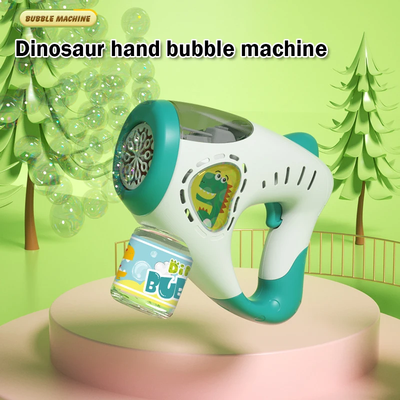 Bubble Gun 10 Holes Electric Soap Bubbles Gun Full Automatic Water Bubble Machine Blower Wedding Party Toys Children's Day Gift