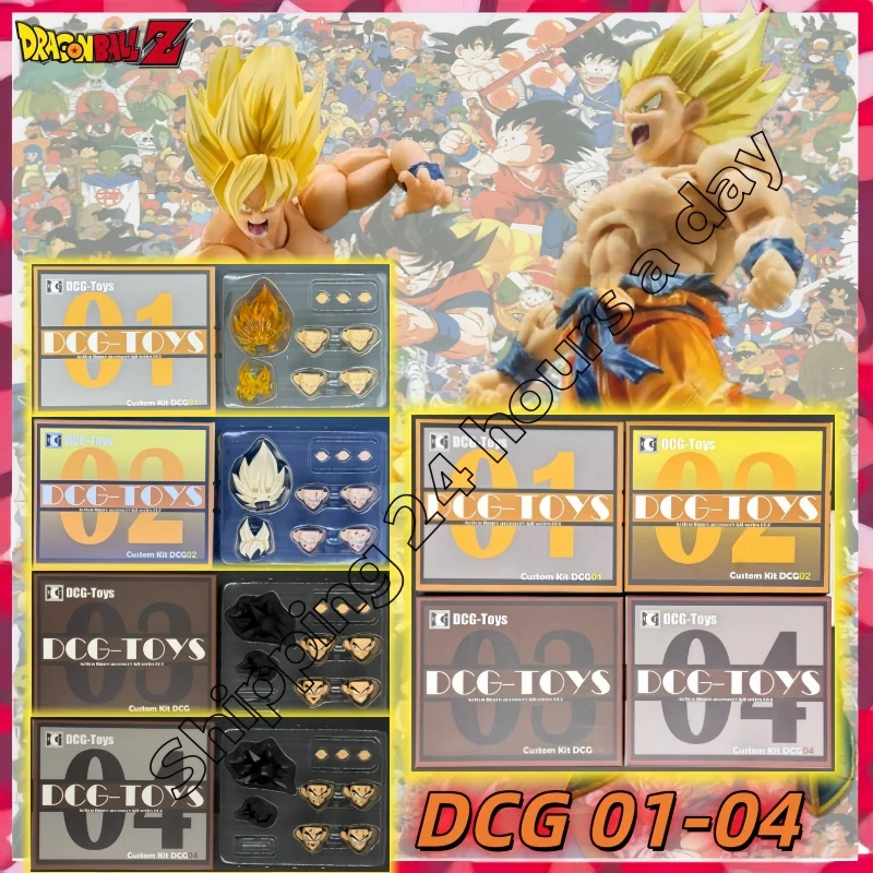 

【In Stock】Dcg Toys Dragon Ball Z Shf Super Saiyan Ssj Son Goku Heads Kit Anime Action Figure Model Toys Collection Gifts Toys