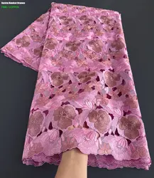 Highest Grade British Handcut Lace Original Austria Organza Soft African Embroidery Lace Fabric for Celebrants Wedding