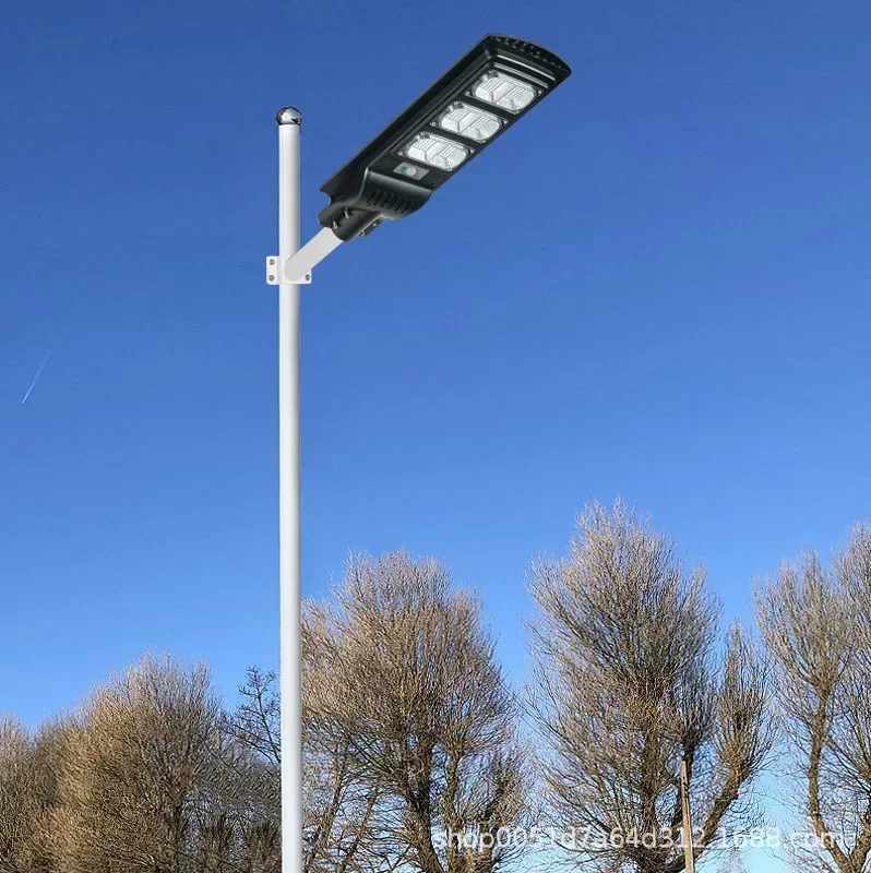 Modern solar street lights, outdoor lighting, light controlled induction lights, integrated LED floodlights for new rural garden