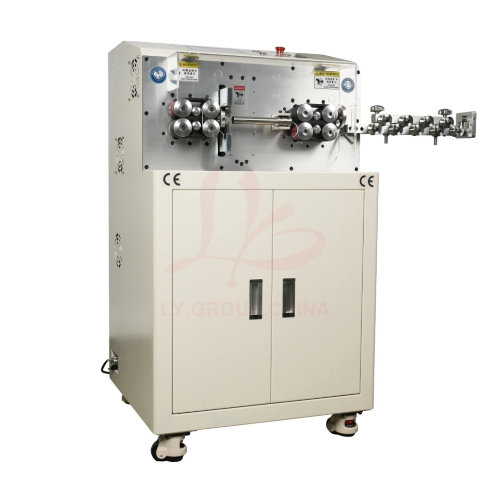 SWT-608-MAX2-S95  Servo Motor Lifting Conduit Touch Screen Control 8 Wheels Peeling Stripping Cutting Machine For Max BV 70MM2