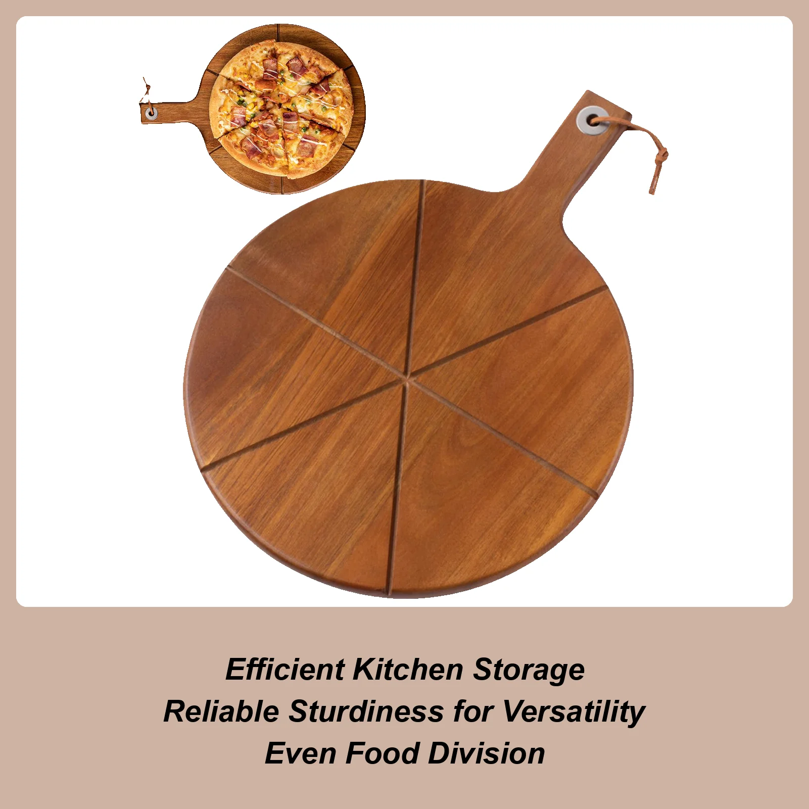 

Доска для приготовления пиццы с режущими канавками, сервировочное блюдо, деревянное весло для пиццы, сервировочная доска для домашней кухни, печь для выпечки