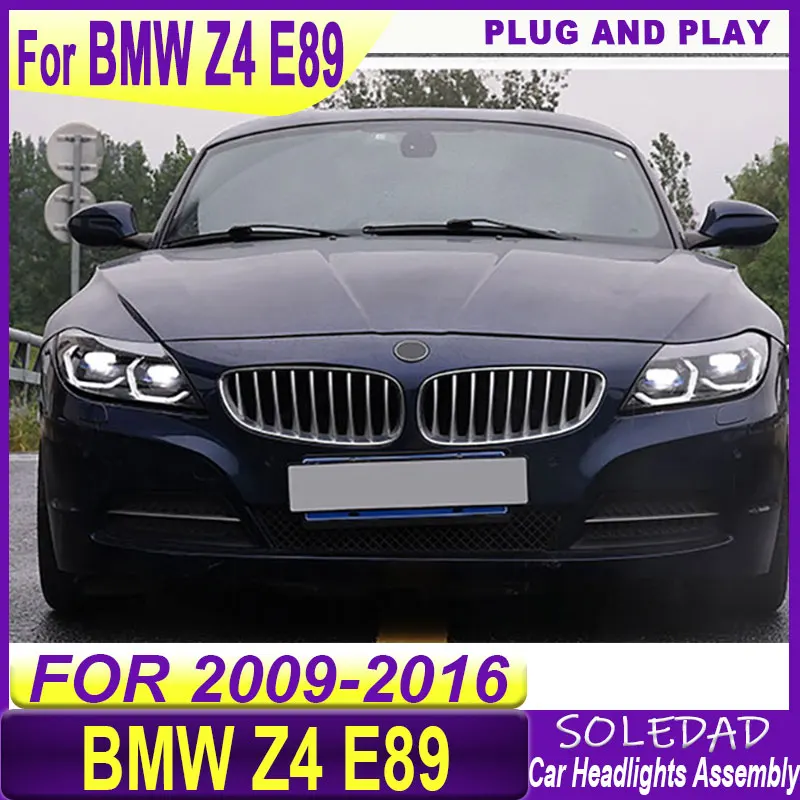 Car Styling headlights for BMW Z4 E89 2009-2016 LED Headlight LED Upgrade white Yellow DRL Projector Lens Dynamic HeadLamp
