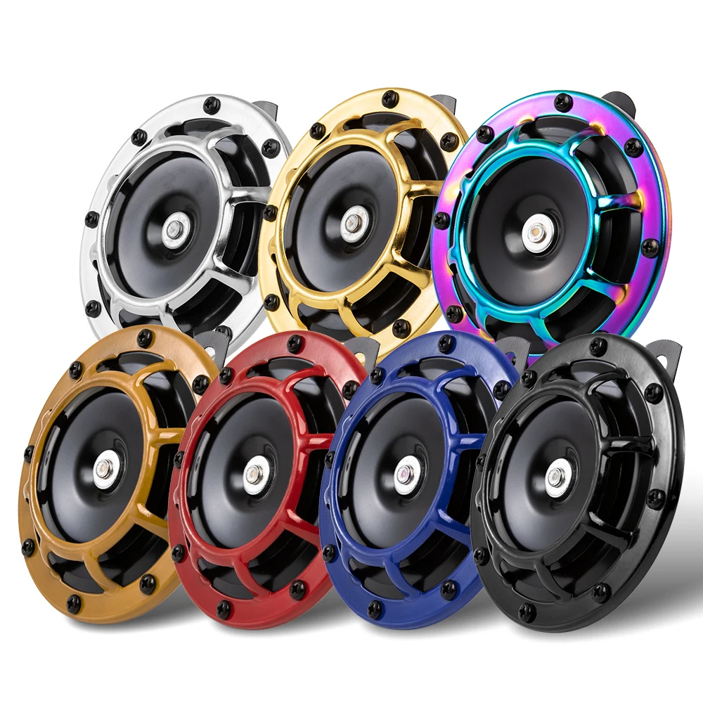 

Universal Car Modification Multi-tone Car Horn 12V 110DB Super Loud Cool Color Scheme Auto Motorcycle Electricity Grille Horn