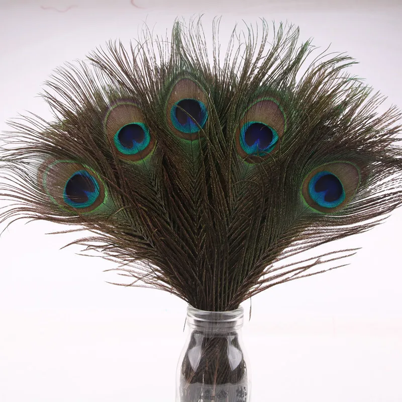 

Wholesale 20-30 High-quality Natural Peacock Feathers Home Decoration Diy Wedding Decoration Photo Props