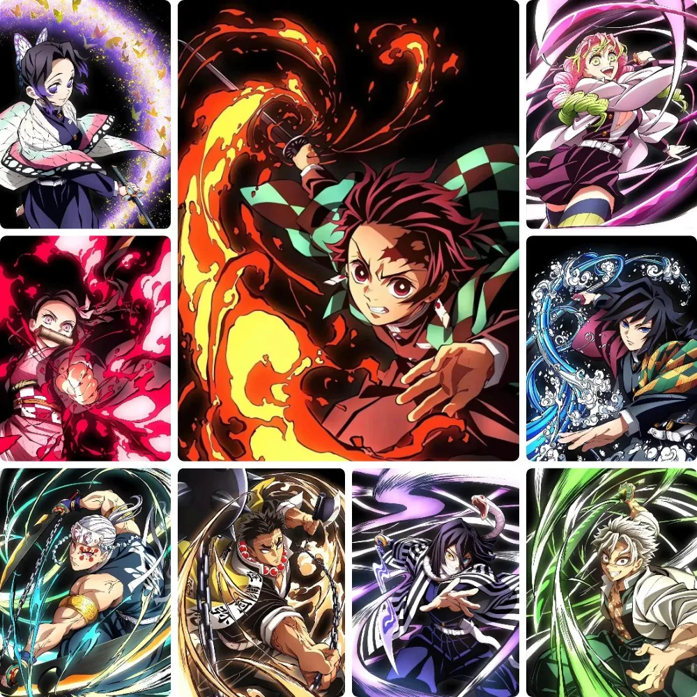 DIY Japanische Anime Demon Slayer Anime-Charakter Diamantmalerei, Liebespaar Handgemachte Kunst Exquisites Kreatives Geschenk